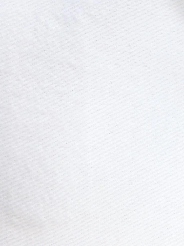 Optic White 10OZ 100% Cotton Brushed Denim Fabric