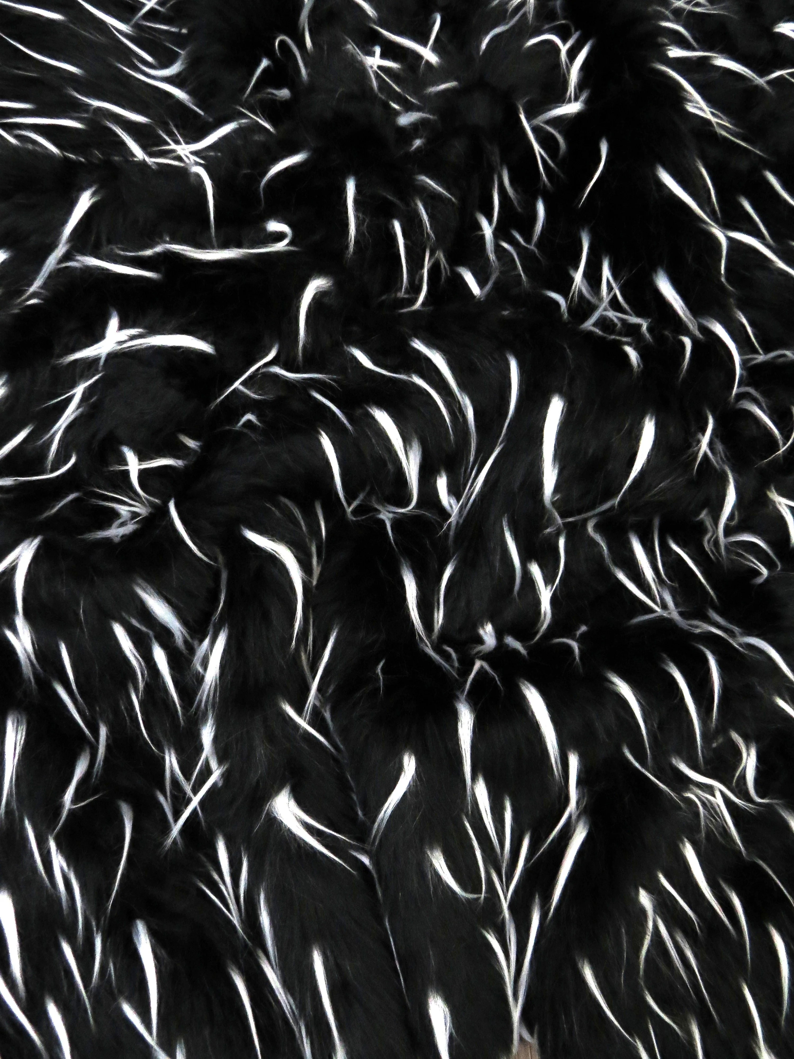 2 and 3 Tone Spiked Shaggy Long Pile Faux Fur Fabric / Sold by The Yard - Image 10