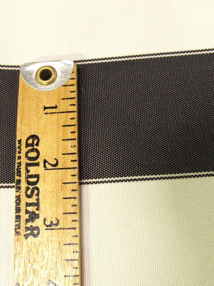 2 Tone Stripe Deck Canvas Outdoor Waterproof Fabric / Lime/White / Sold By The Yard Closeout!!! - Image 7