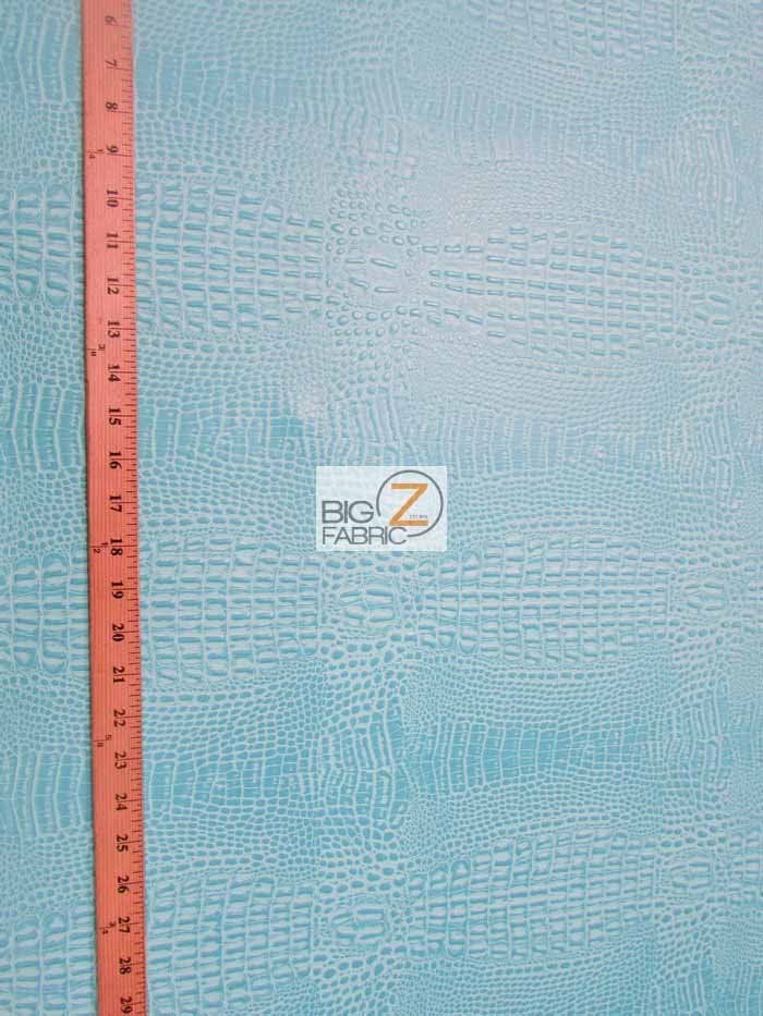 Fire Red Crocodile Marine Vinyl Fabric / Sold By The Yard - Image 3