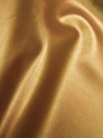Metallic Gold Marine Vinyl Fabric / Sold By The Yard - Image 2