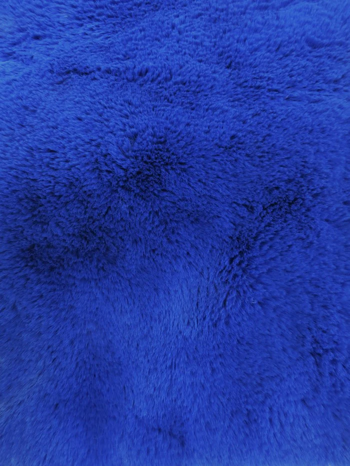 Arctic Rabbit Minky / Royal Blue - Image 2
