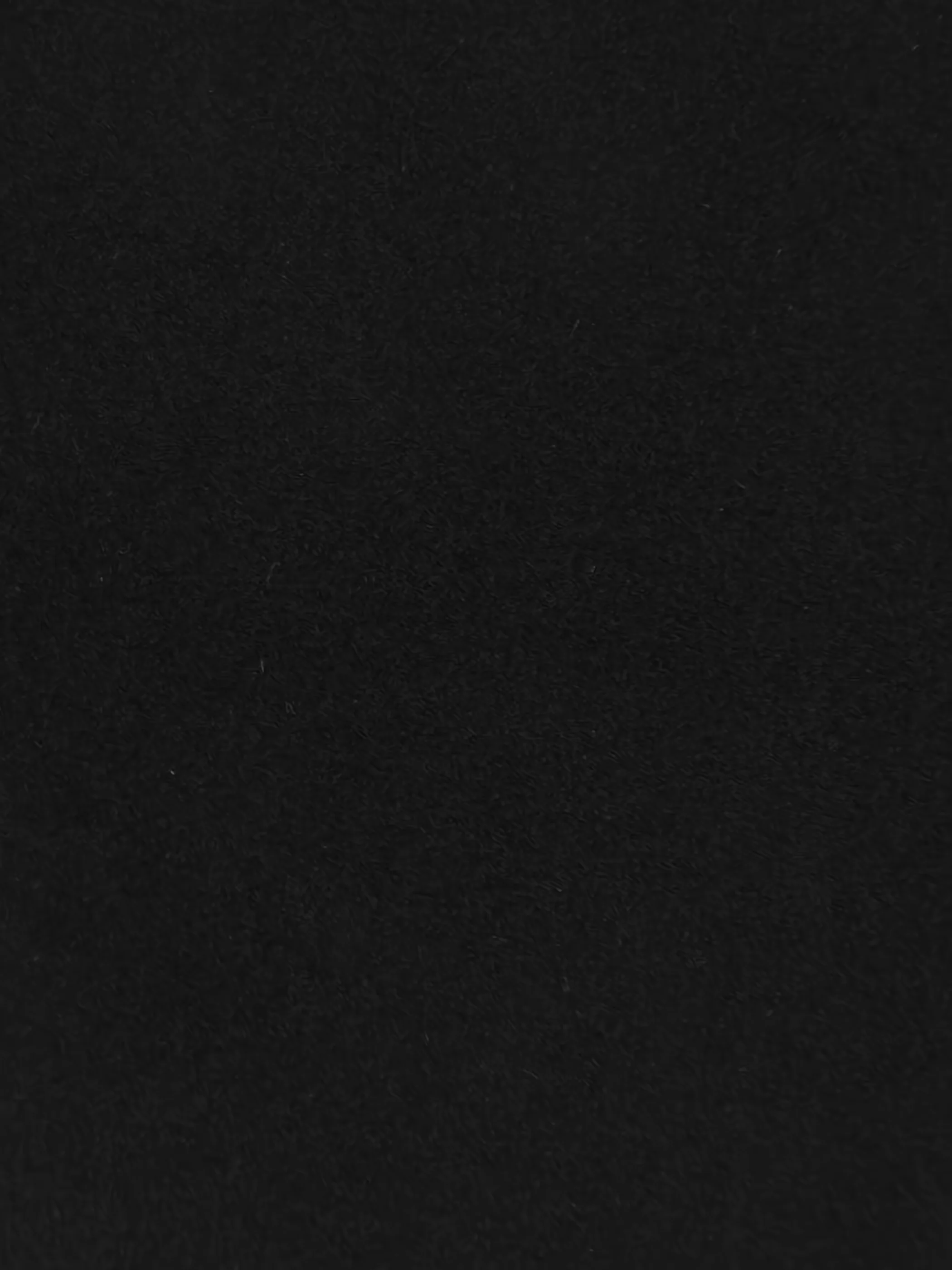 BLACK Heat Transfer Apparel Flocking Suede PVC Backed Fabric / Sold by the Yard