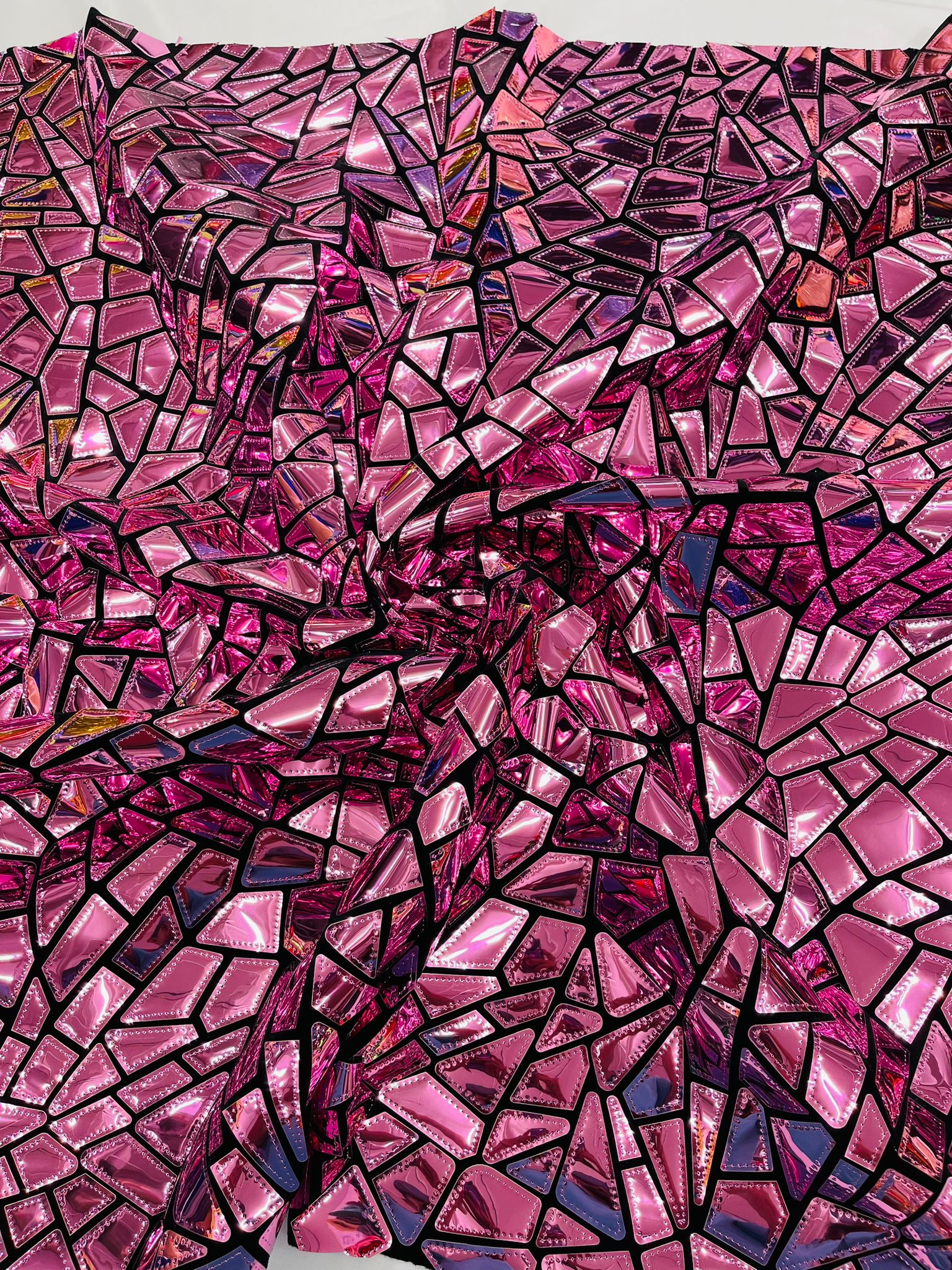 Broken Glass Sequin Velvet Fabric /Sold By The Yard - Image 10