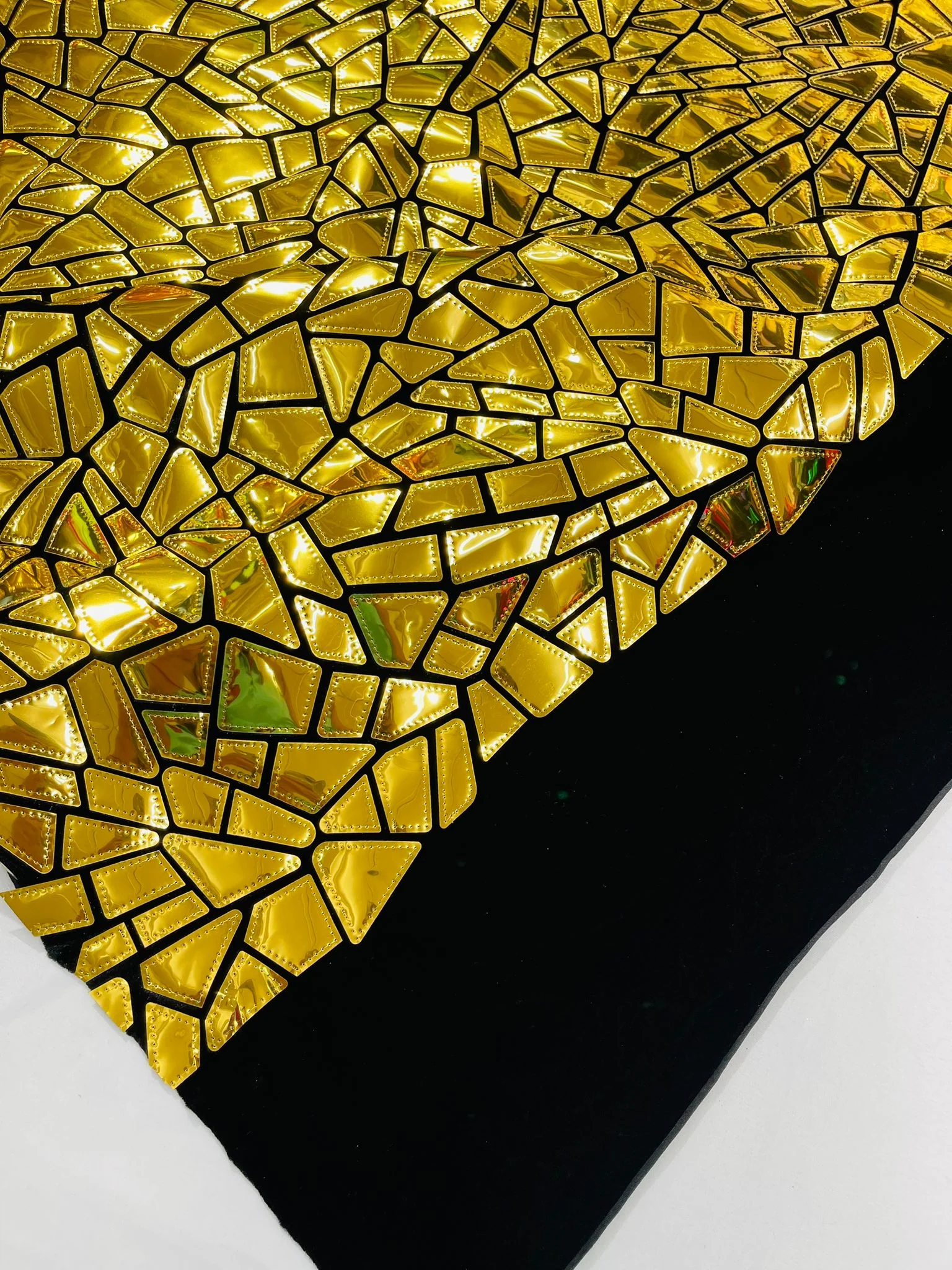 Broken Glass Sequin Velvet Fabric /Sold By The Yard - Image 11