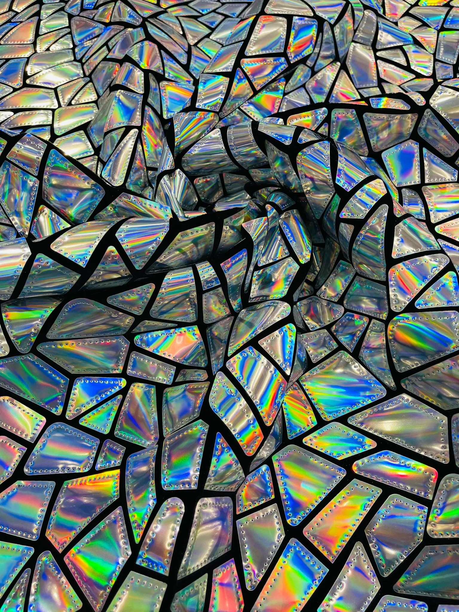Broken Glass Sequin Velvet Fabric /Sold By The Yard - Image 26