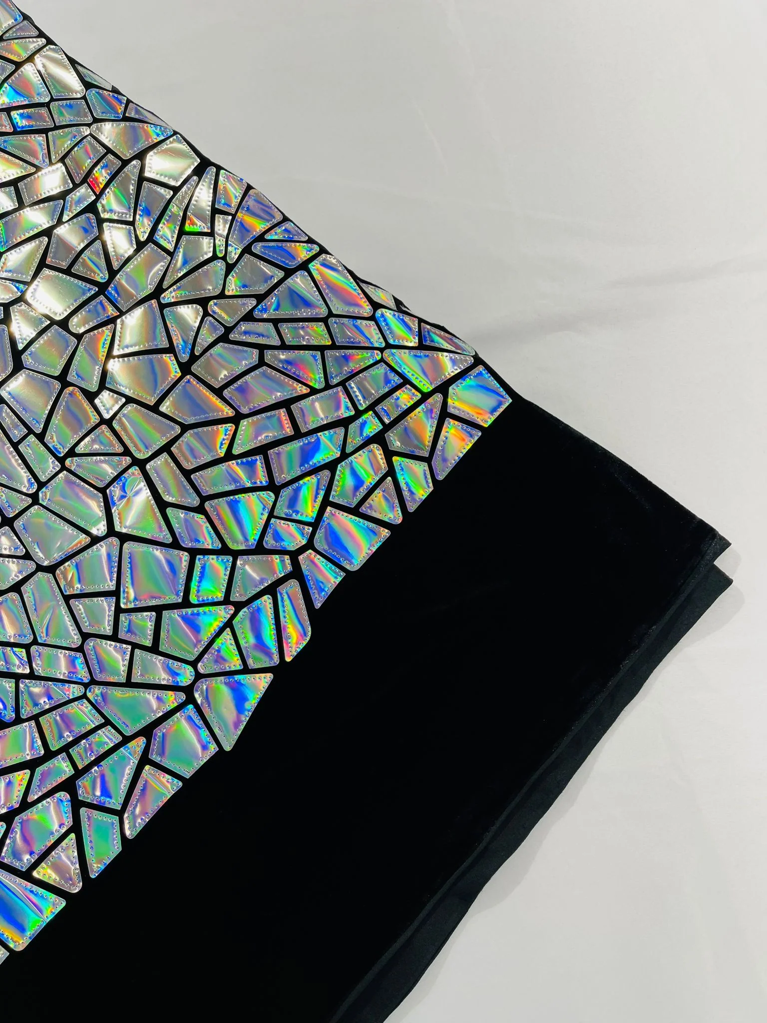 Broken Glass Sequin Velvet Fabric /Sold By The Yard - Image 27