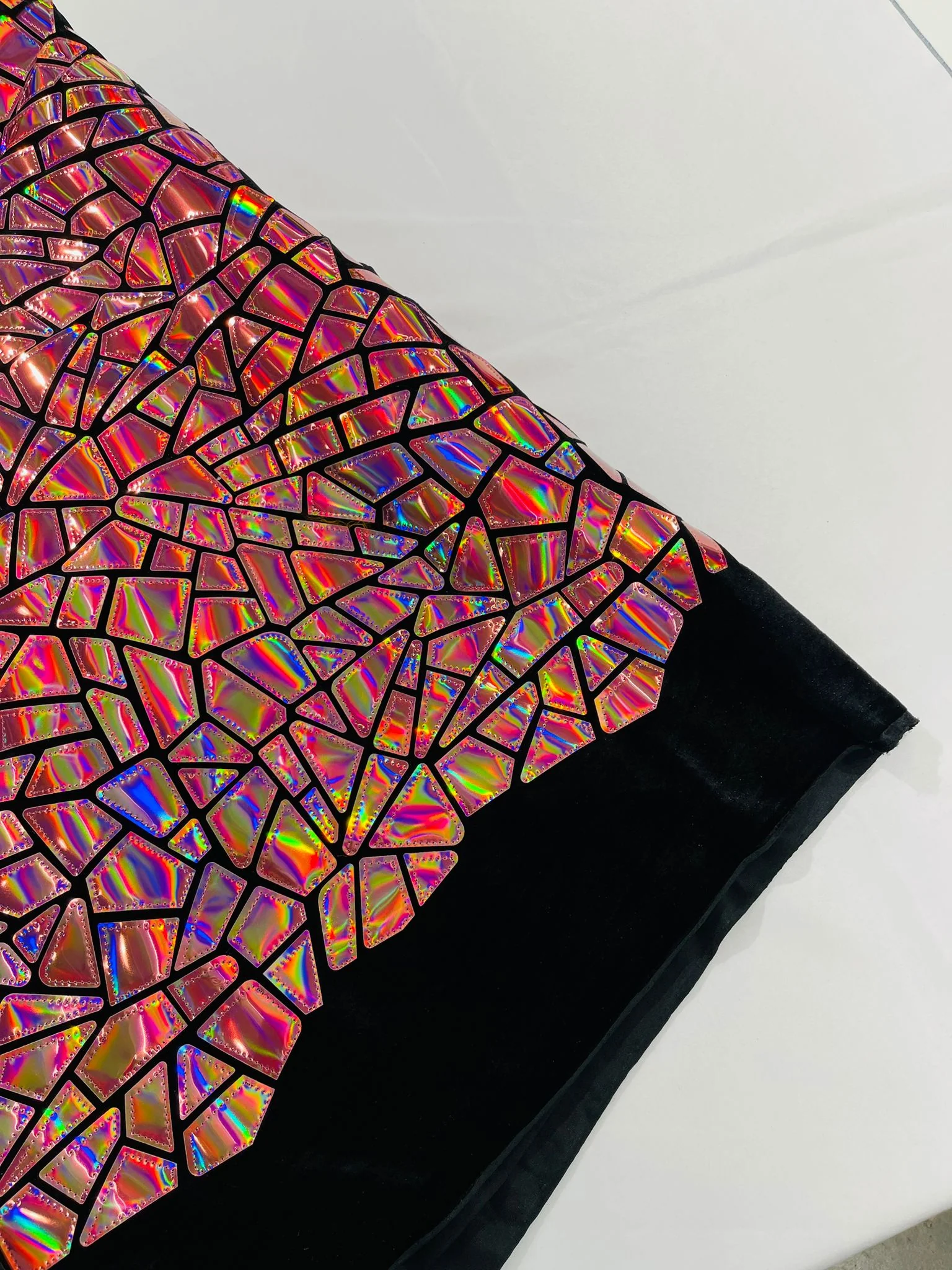 Broken Glass Sequin Velvet Fabric /Sold By The Yard - Image 33