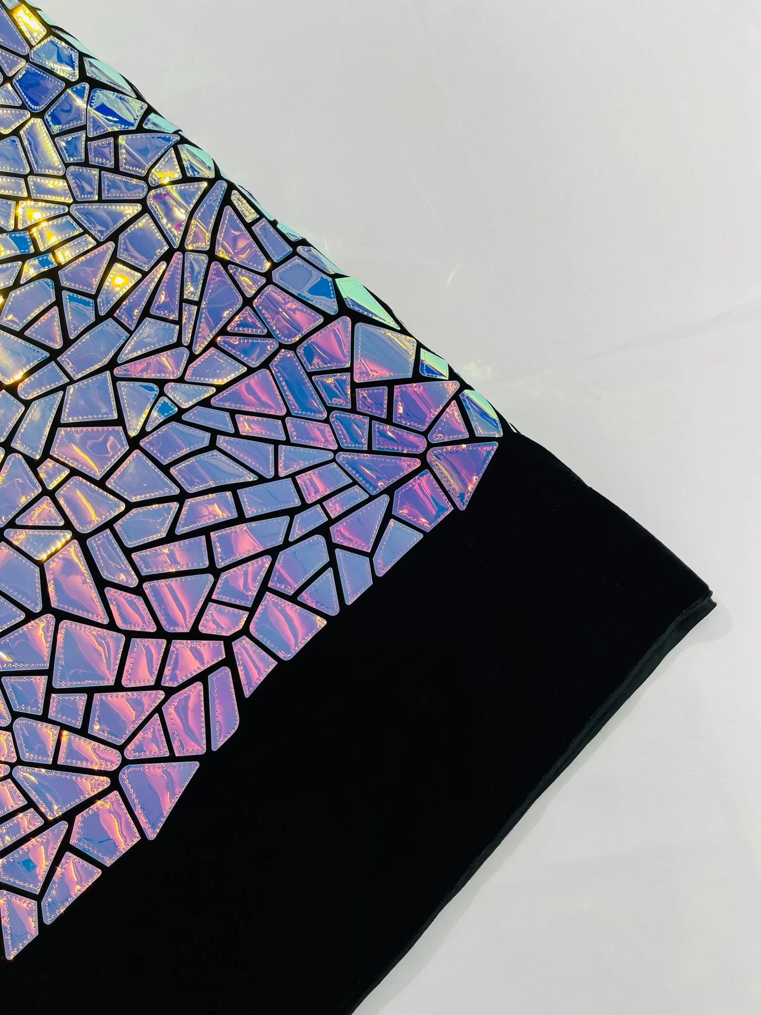 Broken Glass Sequin Velvet Fabric /Sold By The Yard - Image 36