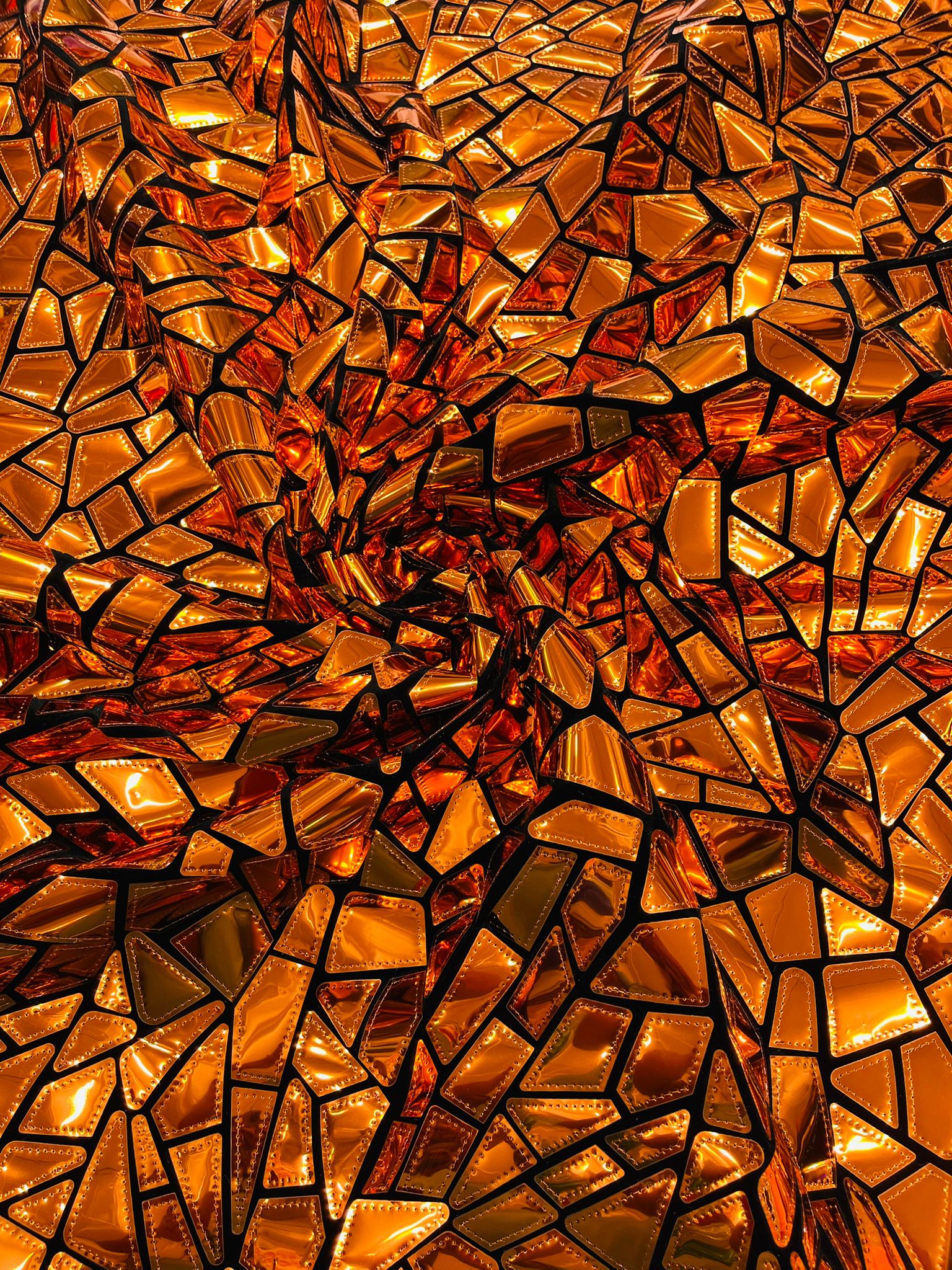 Broken Glass Sequin Velvet Fabric /Sold By The Yard - Image 4