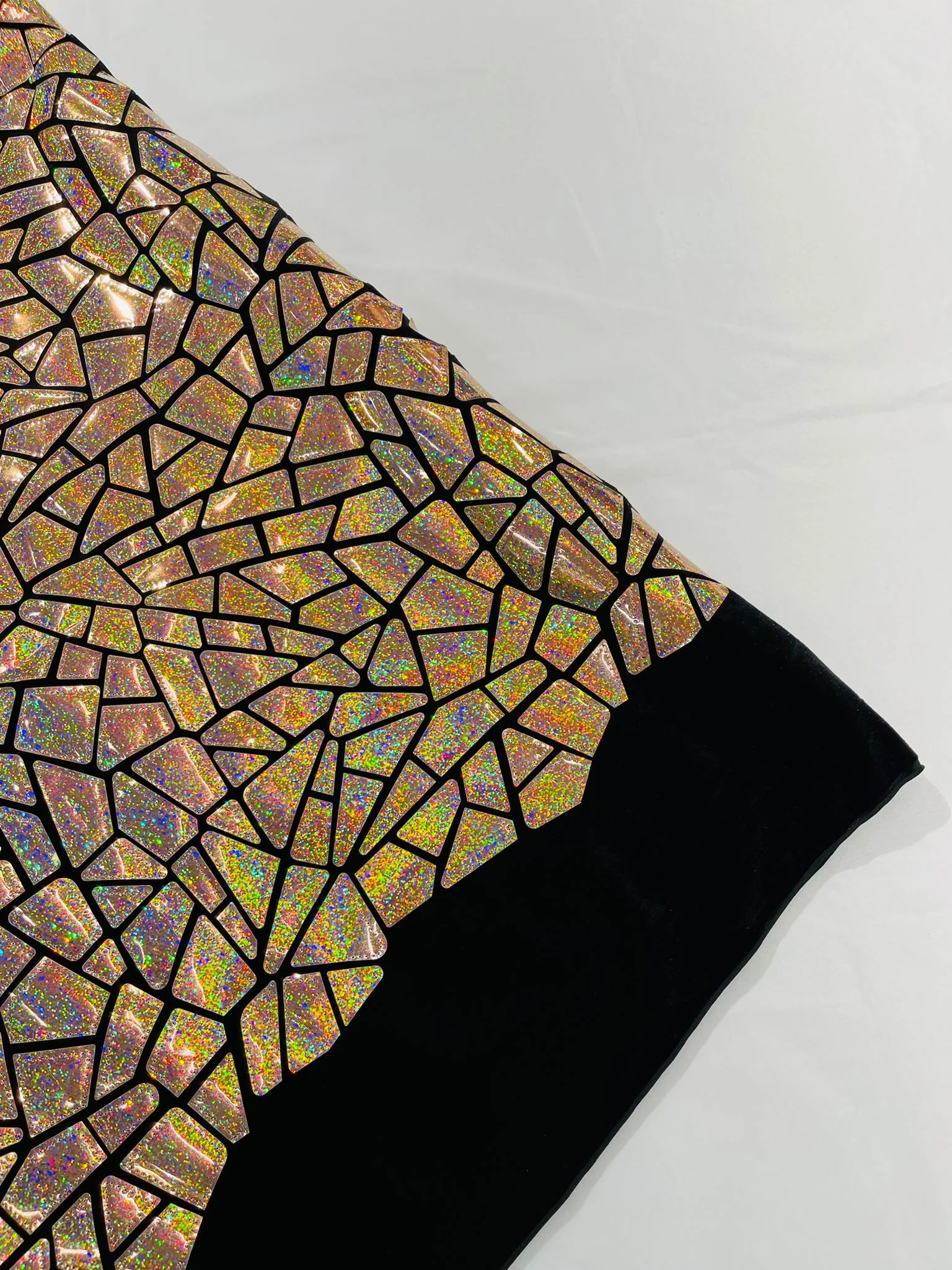 Broken Glass Sequin Velvet Fabric /Sold By The Yard - Image 42