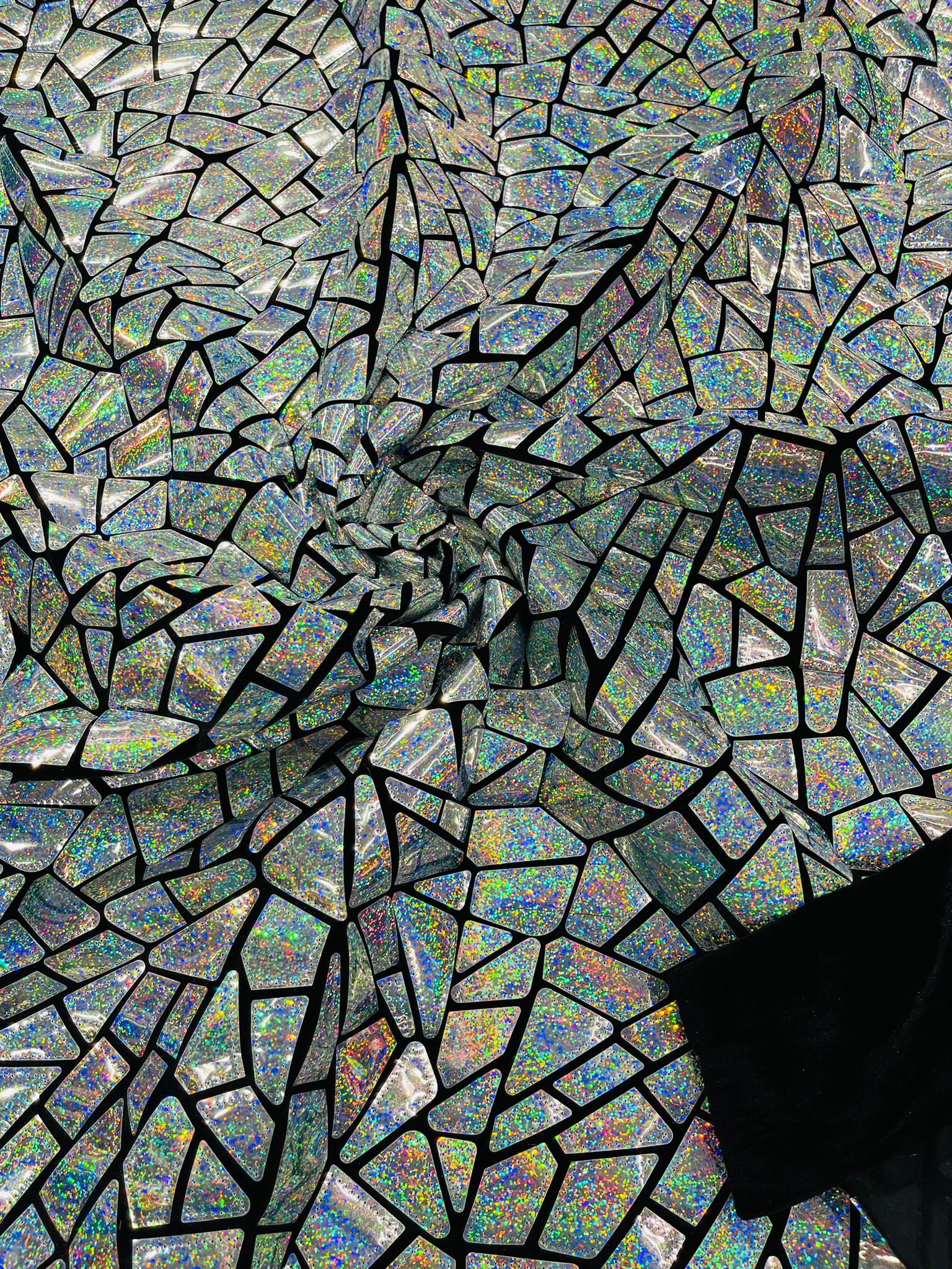 Broken Glass Sequin Velvet Fabric /Sold By The Yard - Image 44