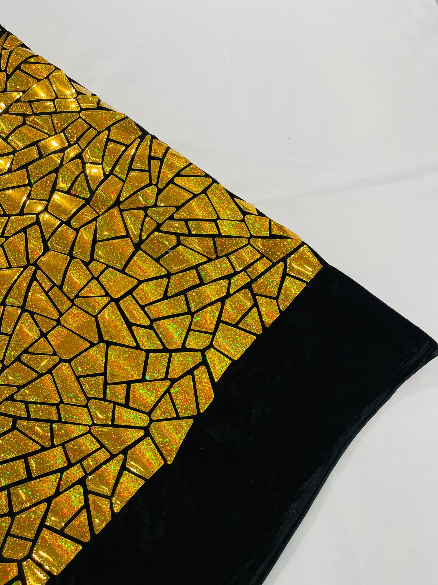 Broken Glass Sequin Velvet Fabric /Sold By The Yard - Image 48