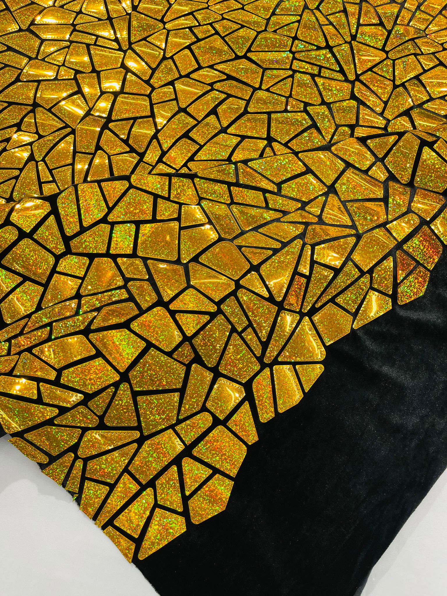 Broken Glass Sequin Velvet Fabric /Sold By The Yard - Image 49
