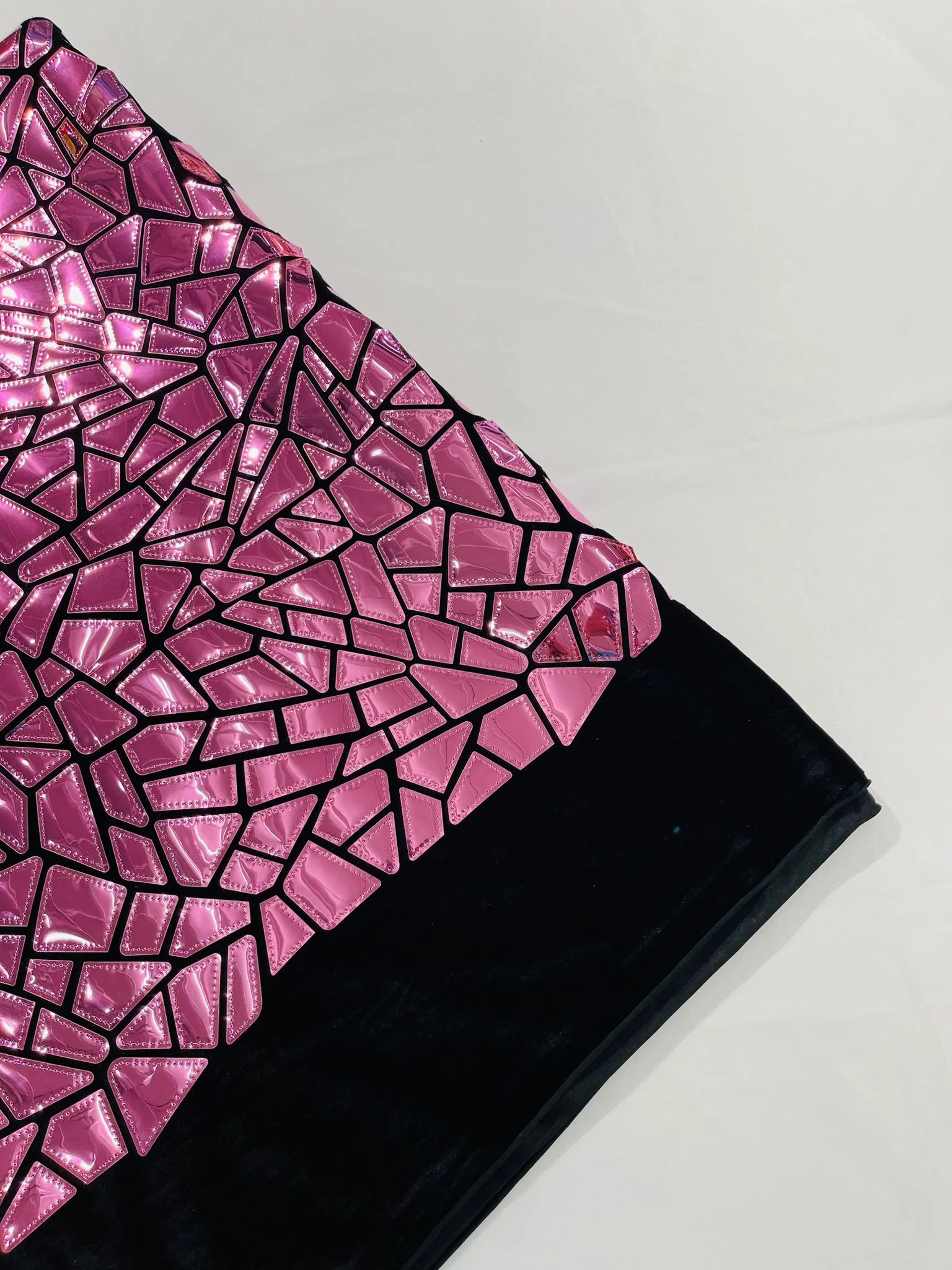 Broken Glass Sequin Velvet Fabric /Sold By The Yard - Image 9