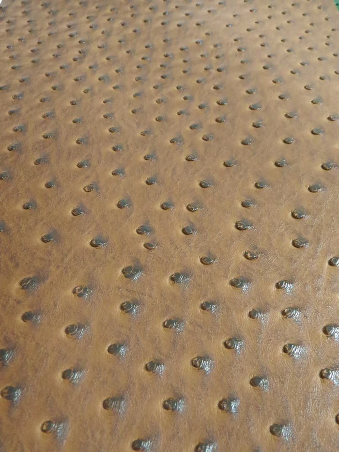 Brown Classic Ostrich Upholstery Vinyl Fabric / By The Roll - 30 Yards - Image 2