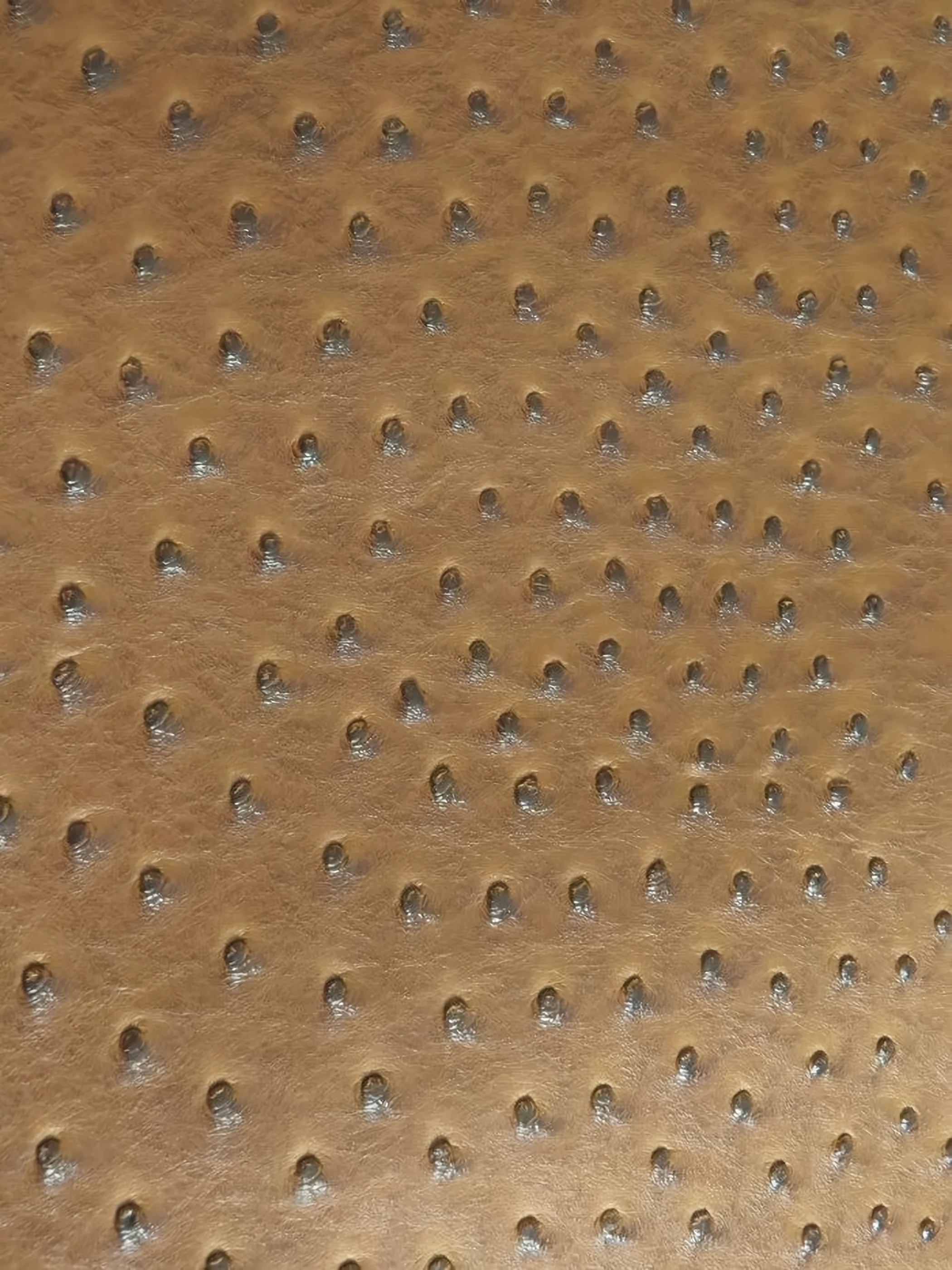 Brown Classic Ostrich Upholstery Vinyl Fabric / Sold By The Yard