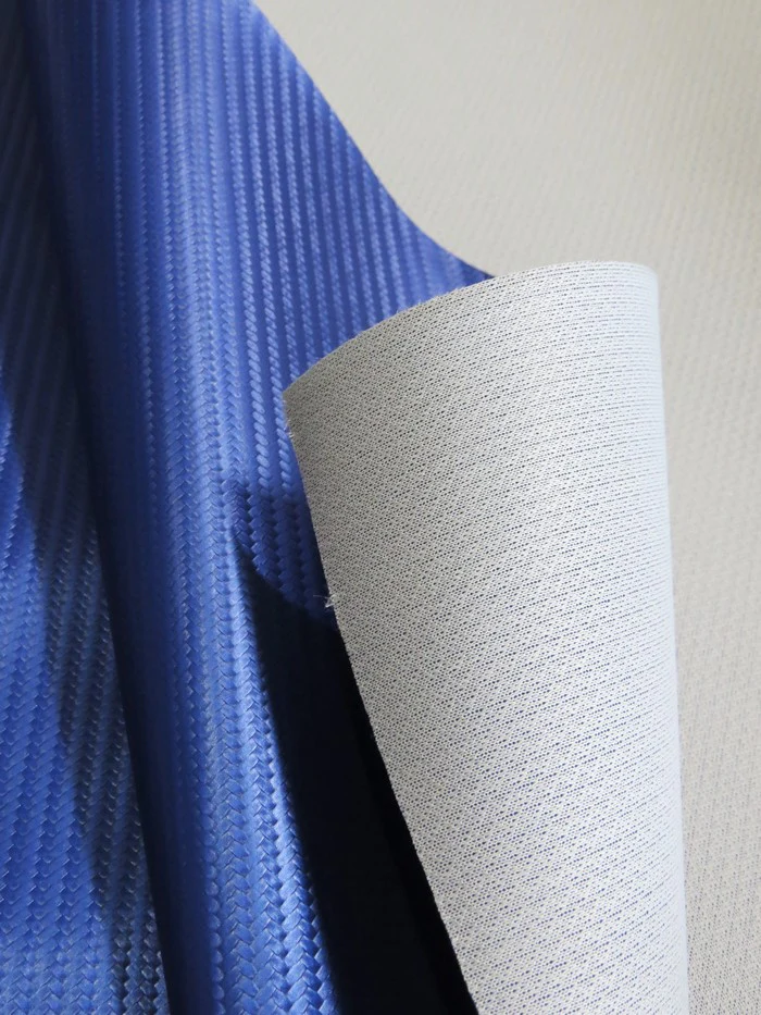 Dark Gray Carbon Fiber Marine Vinyl Fabric - Image 4