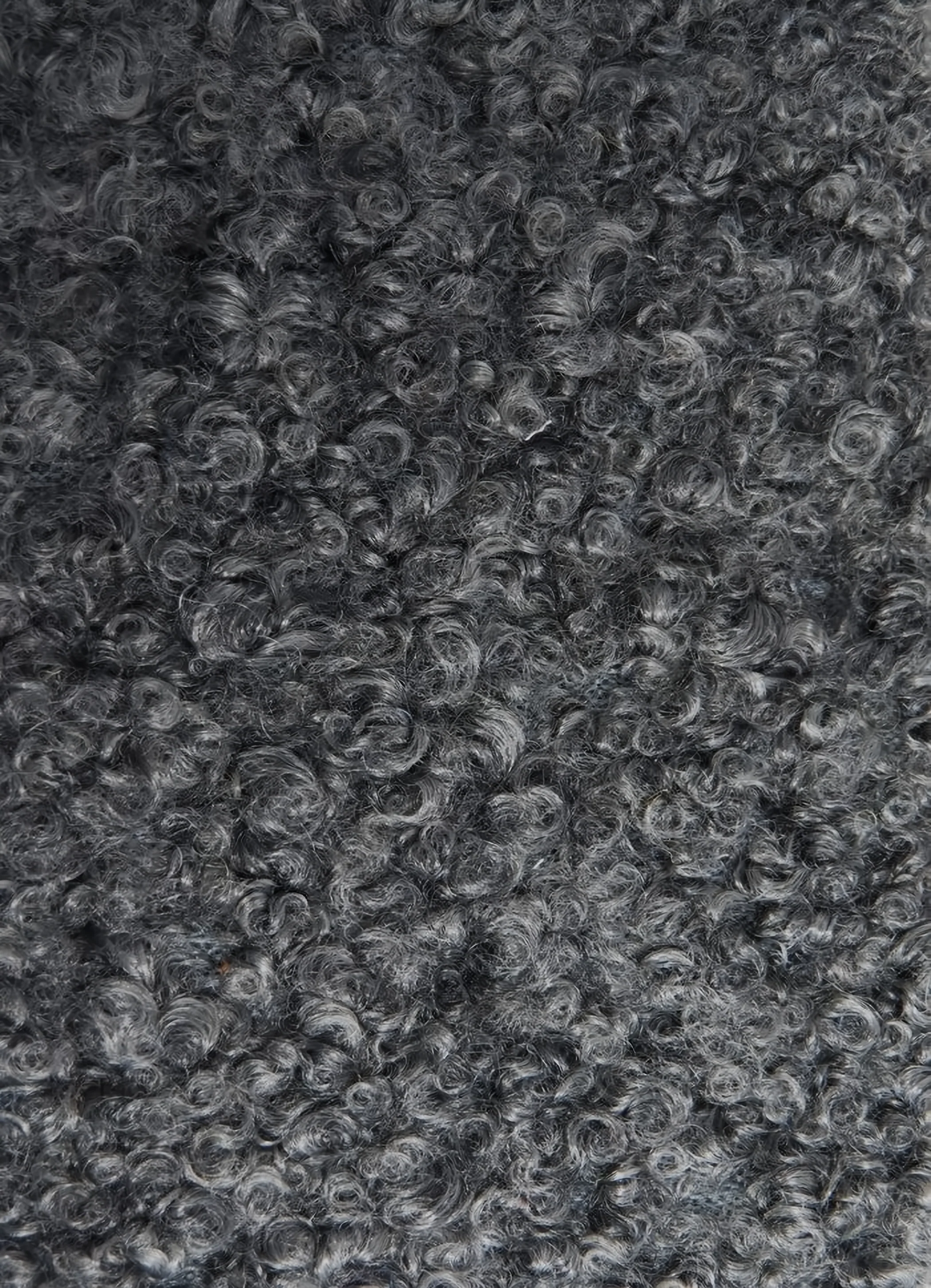 Charcoal / Sherpa Teddy Knit