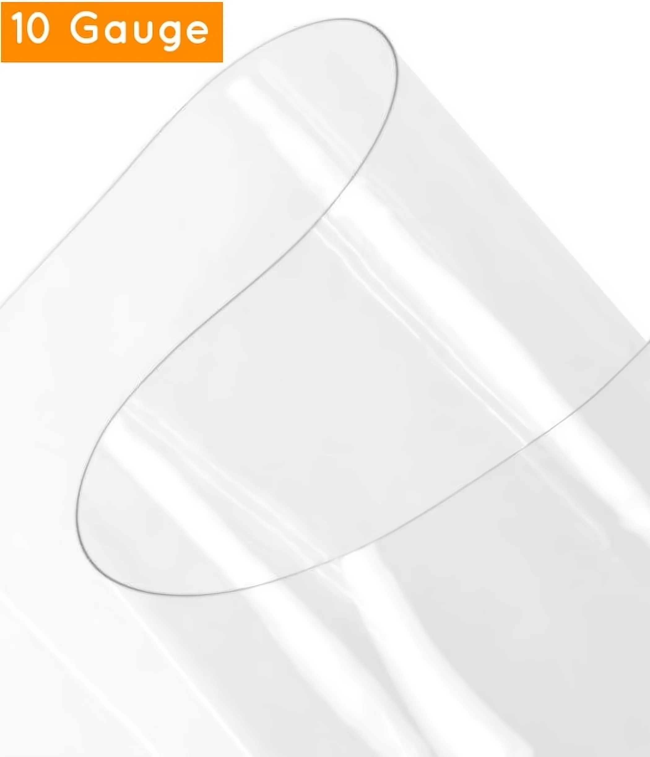 Clear Plastic Vinyl Fabric / 10 Gauge / By The Roll - 60 Yards