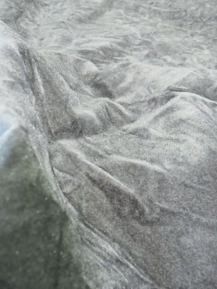 Crush Flocking Upholstery Velour Velvet Fabric / Dark Red / Sold By The Yard - Image 2