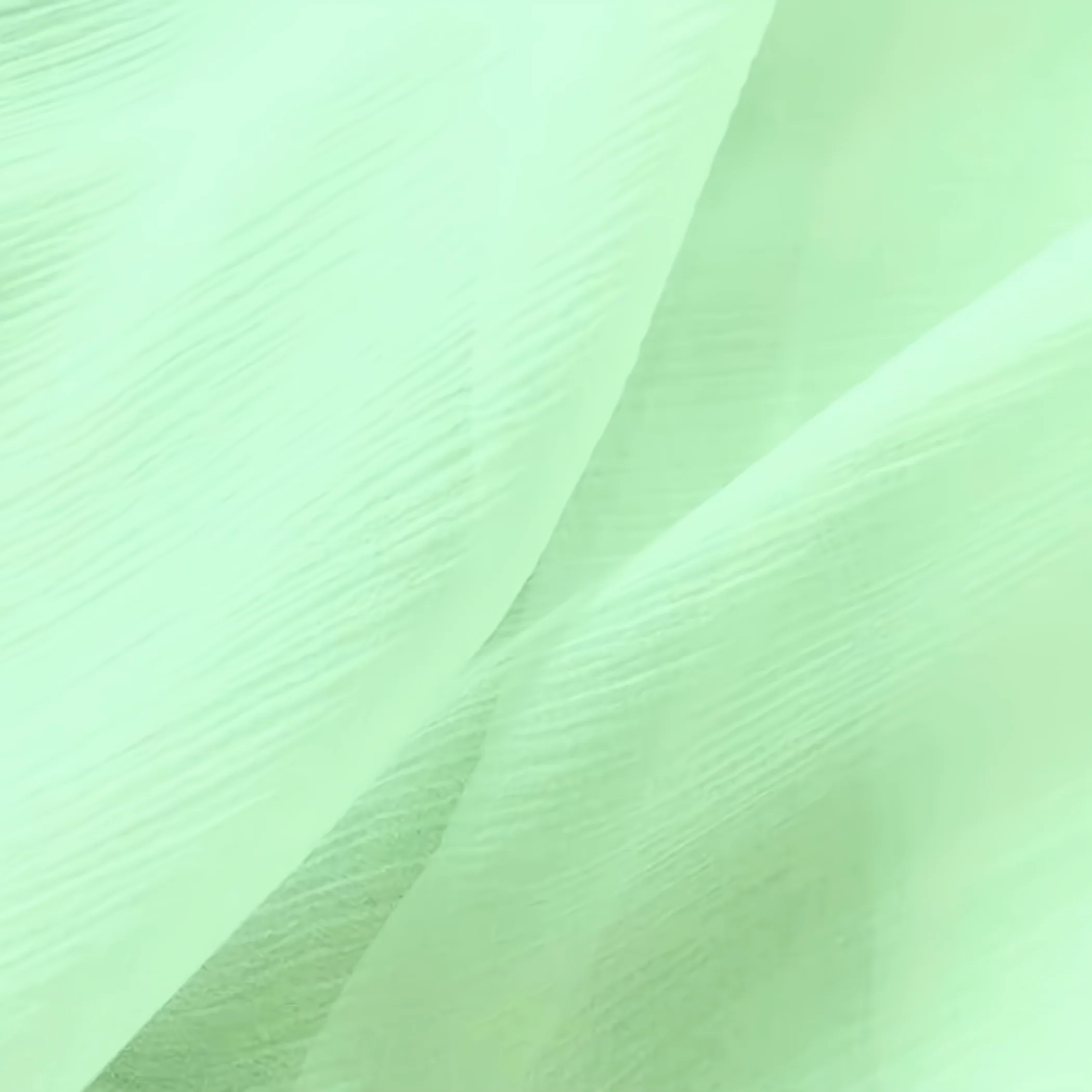 Crushed Chiffon Fabric / Mint / Sold By The Yard Closeout!!!