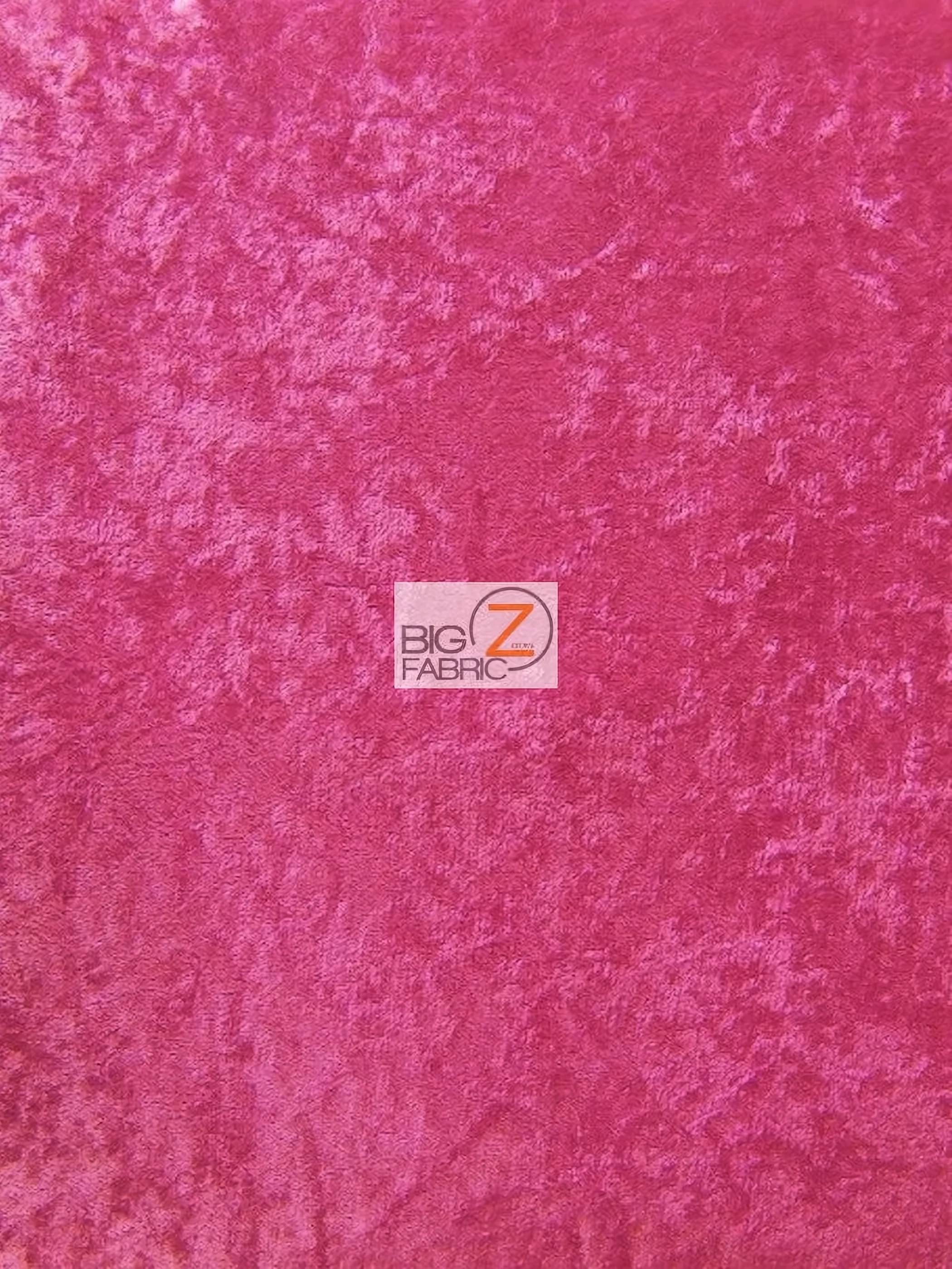 Crushed Stretch Velvet Costume Fabric / Hot Pink / Sold By The Yard