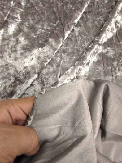 Crushed Stretch Velvet Costume Fabric / Royal / Sold By The Yard - Image 3