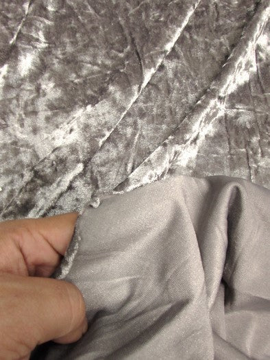 Crushed Stretch Velvet Costume Fabric / Teal / Sold By The Yard - Image 4