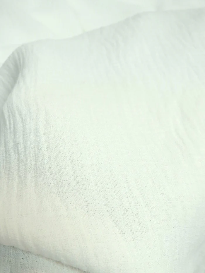 Distress Imitation Linen Fabric / Lavender / Sold By The Yard - Image 3