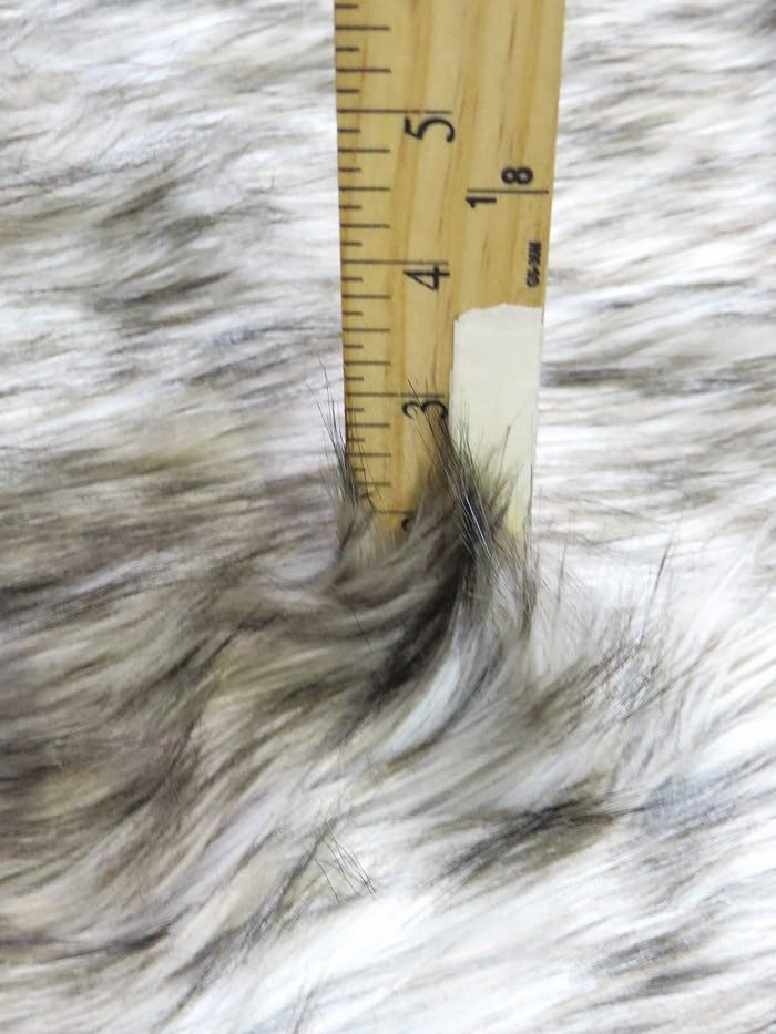 Gray Wolf Animal Coat Costume Faux Fur Fabric / Sold By The Yard - Image 2