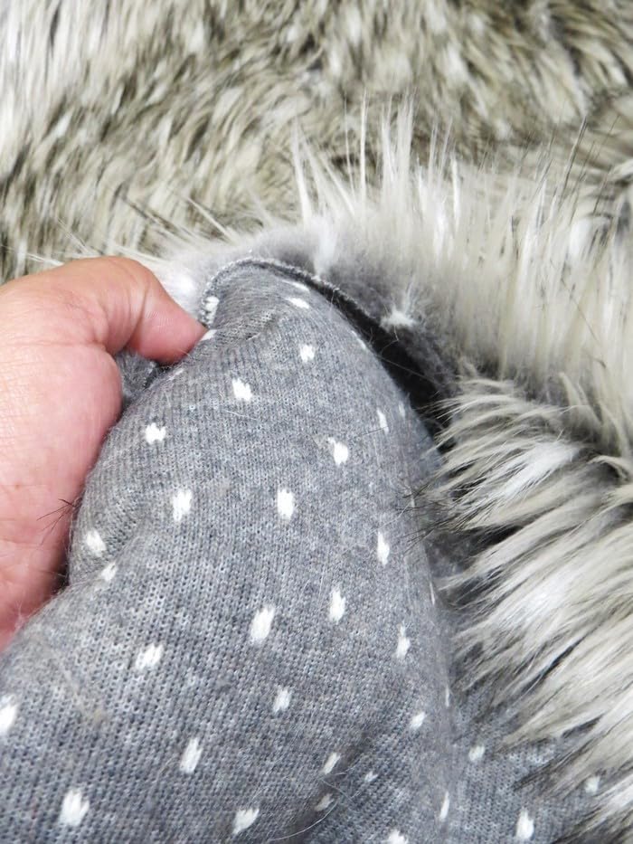 Gray Wolf Animal Coat Costume Faux Fur Fabric / Sold By The Yard - Image 4