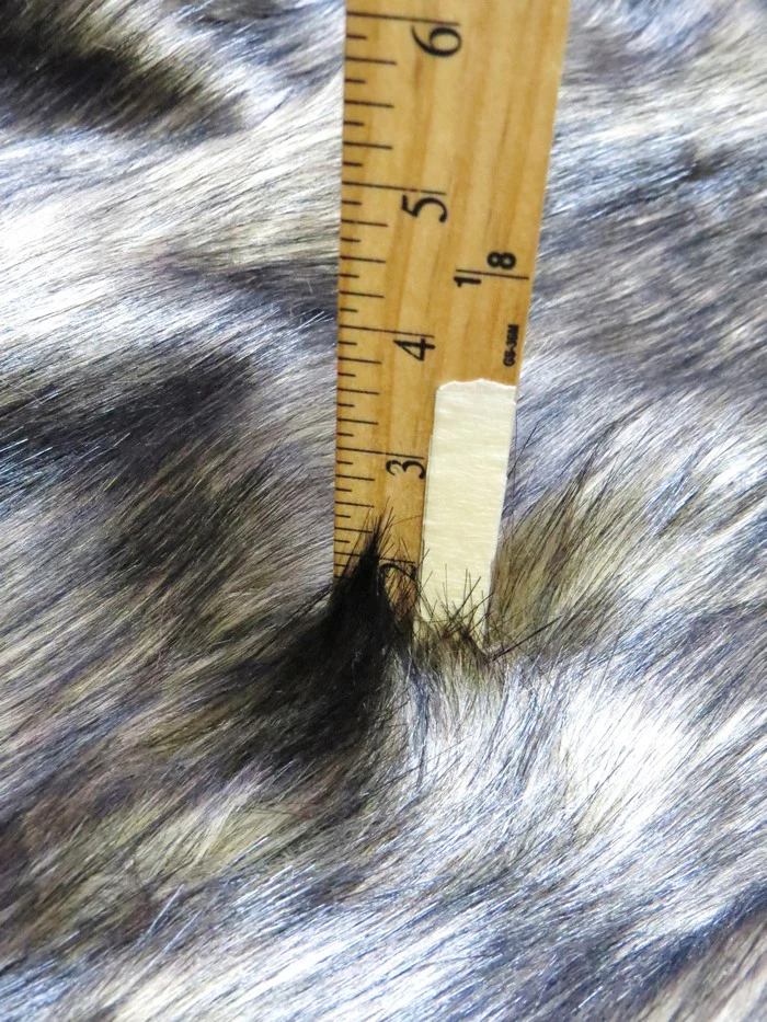 Rocky Wolf Animal Coat Costume Faux Fur Fabric / Sold By The Yard - Image 2