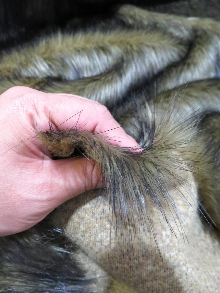 Rocky Wolf Animal Coat Costume Faux Fur Fabric / Sold By The Yard - Image 3