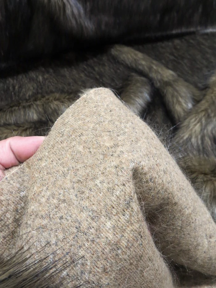 Rocky Wolf Animal Coat Costume Faux Fur Fabric / Sold By The Yard - Image 4