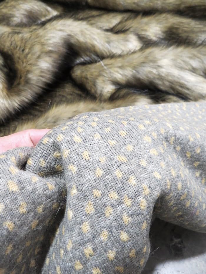 Wolf Animal Coat Costume Faux Fur Fabric / Sold By The Yard - Image 3
