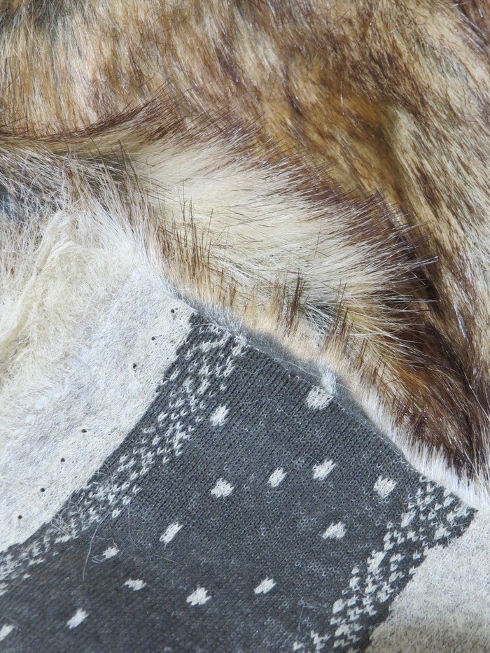 Canadian Fox Animal Long Pile Coat Costumes Faux Fur Fabric / Sold By The Yard - Image 3