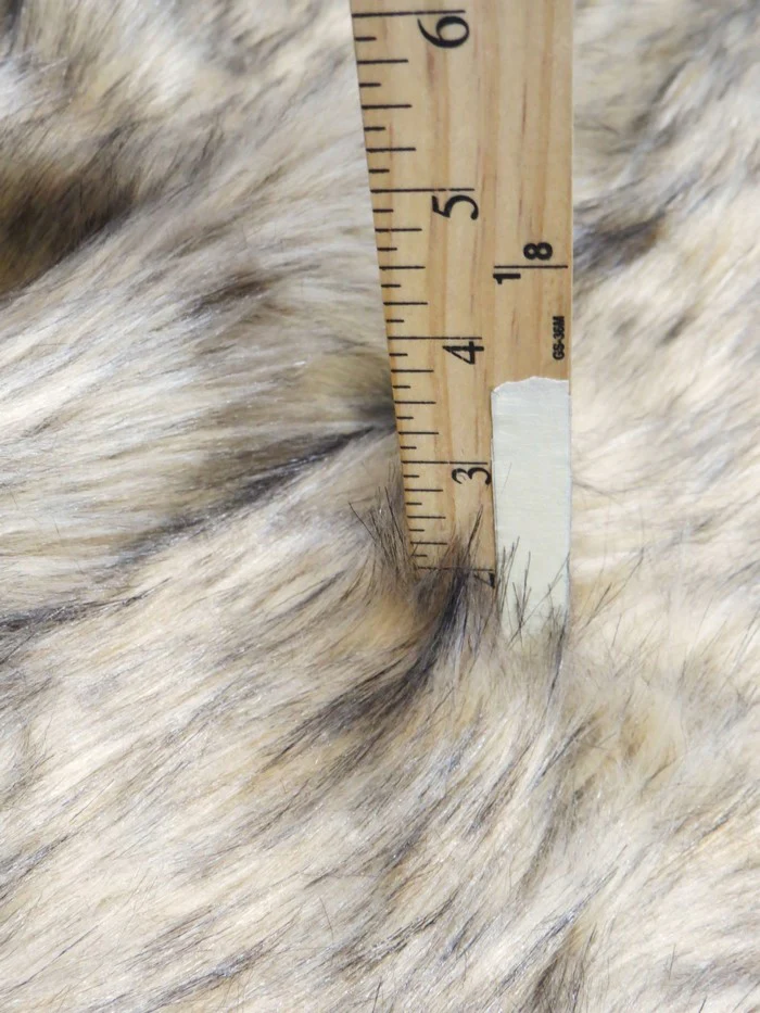 Baby Tundra Wolf (New Lot) Animal Short Pile Coat Costume Faux Fur Fabric / Sold By The Yard - Image 5