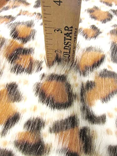 Indian Jaguar Animal Short Pile Coat Costume Faux Fur Fabric / Sold By The Yard - Image 2