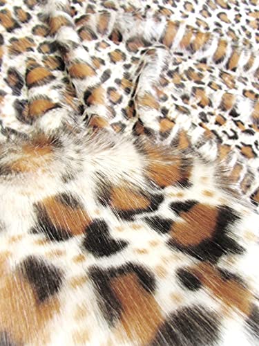 Indian Jaguar Animal Short Pile Coat Costume Faux Fur Fabric / Sold By The Yard - Image 3