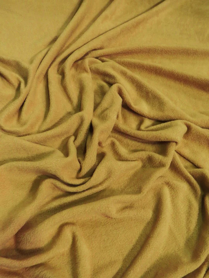 Solid Fleece Fabric / Camel