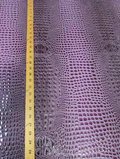 Florida Gator 3D Embossed Vinyl Fabric / Fiji Turquoise / By The Roll - 30 Yards - Image 5