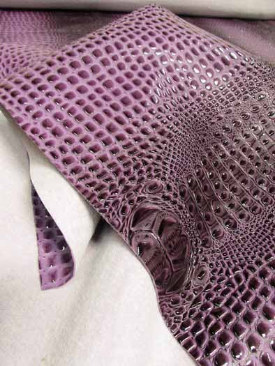 Fiji Turquoise Florida Gator 3D Embossed Vinyl Fabric / Sold By The Yard - Image 4