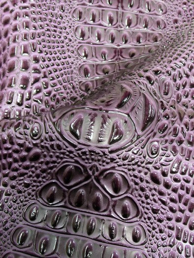Florida Gator 3D Embossed Vinyl Fabric / Mercury Silver / By The Roll - 30 Yards - Image 6