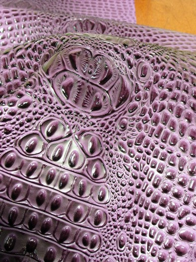Reptile Yellow Florida Gator 3D Embossed Vinyl Fabric / By The Roll - 30 Yards - Image 3