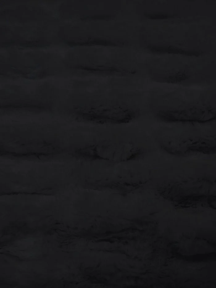French Stretch Minky Fabric - BLACK