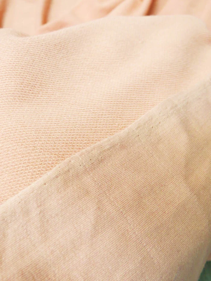 French Terry Polyester Rayon Spandex Fabric / Heather Navy / Sold By The Yard Closeout!!! - Image 3