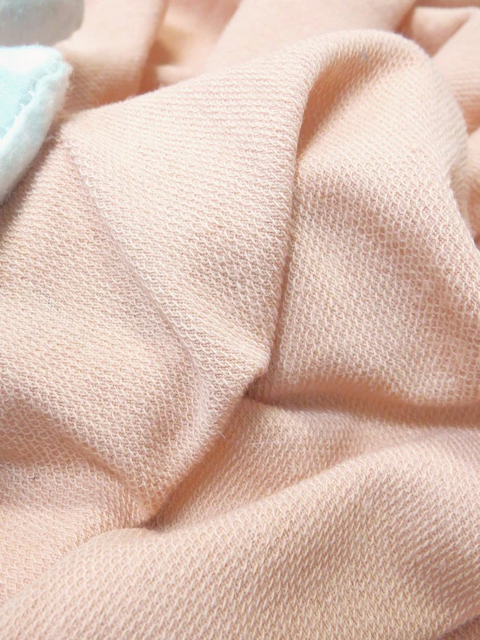 French Terry Polyester Rayon Spandex Fabric / Pink / Sold By The Yard Closeout!!! - Image 4