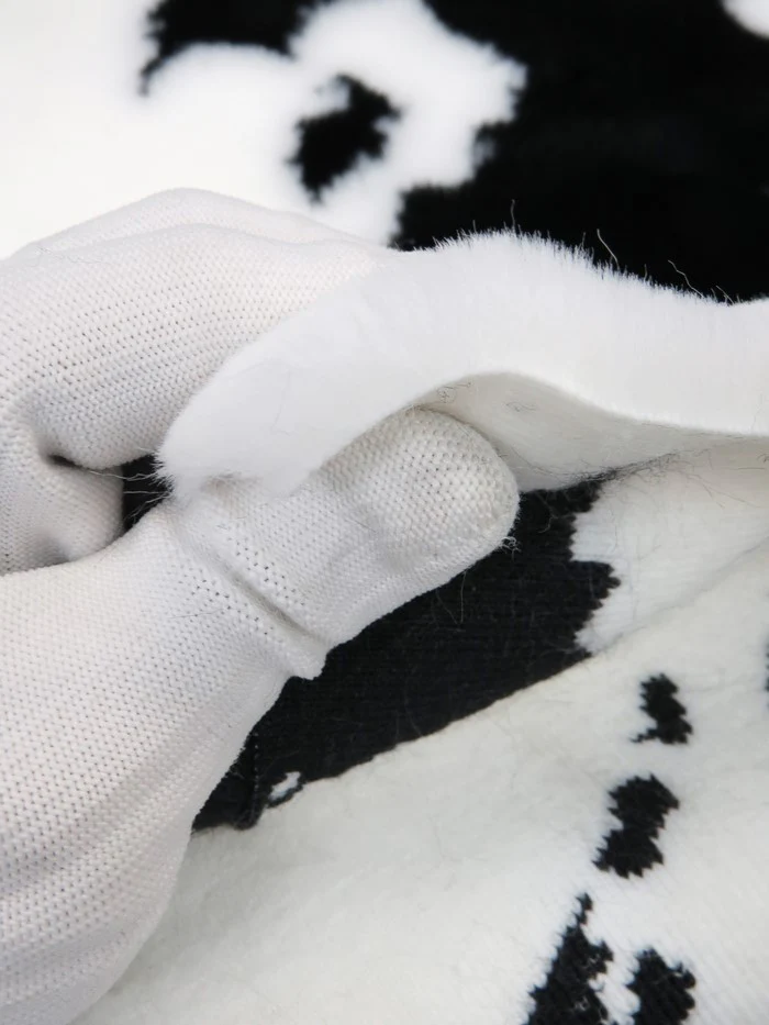 Half Shag Faux Fur Fabric (Cow)(Knit Backing) / Sold By The Yard - Image 12