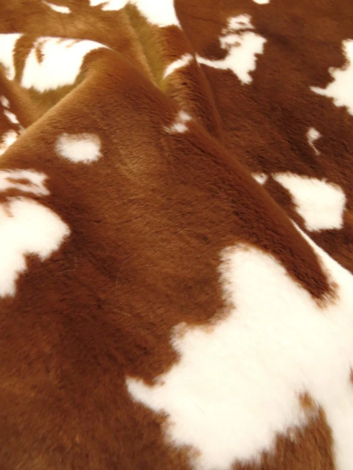 Half Shag Faux Fur Fabric (Cow)(Knit Backing) / Sold By The Yard - Image 5